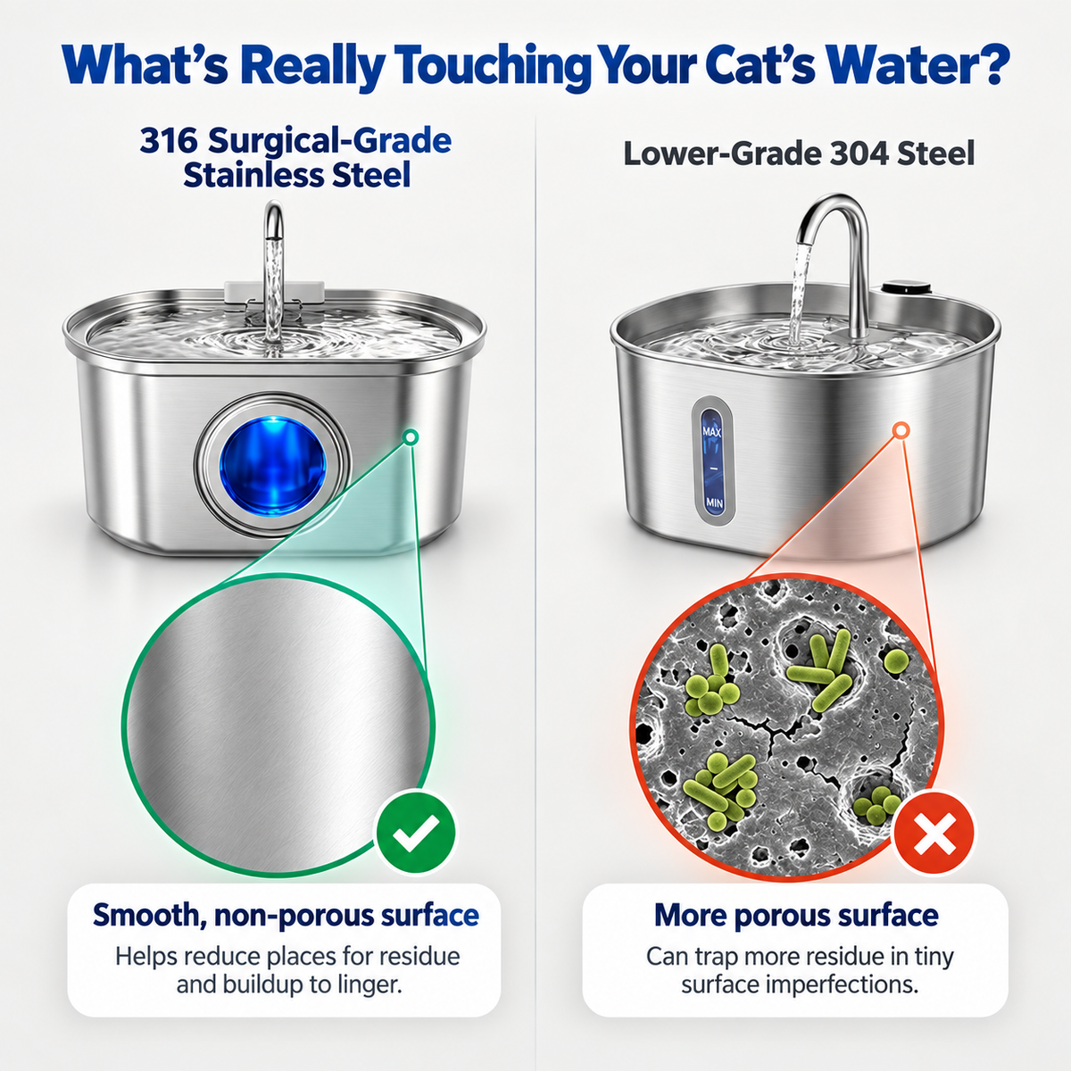 Ravyura™ Cat Fountain Water Dispenser
