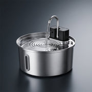 Ravyura PureFlow™ Wireless Stainless Steel Cat Water Fountain