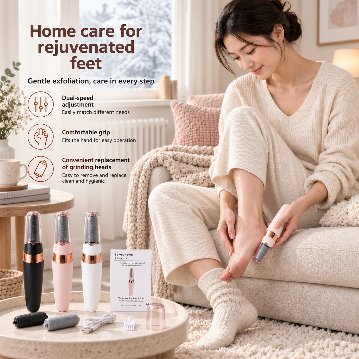 SmoothStep™ Rechargeable Foot Smoother